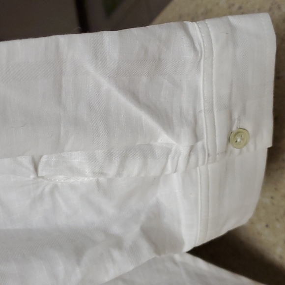 Talbots Classic White Button-Down Blouse - Picture 5 of 5